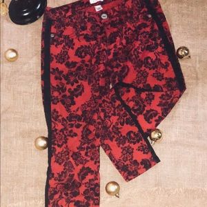 Candie’s Red Floral Pants